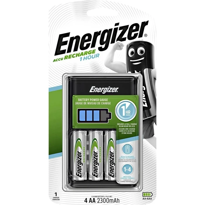 Φορτιστής Μπαταριών Energizer NI-MH 1 HOUR + BATTERIES