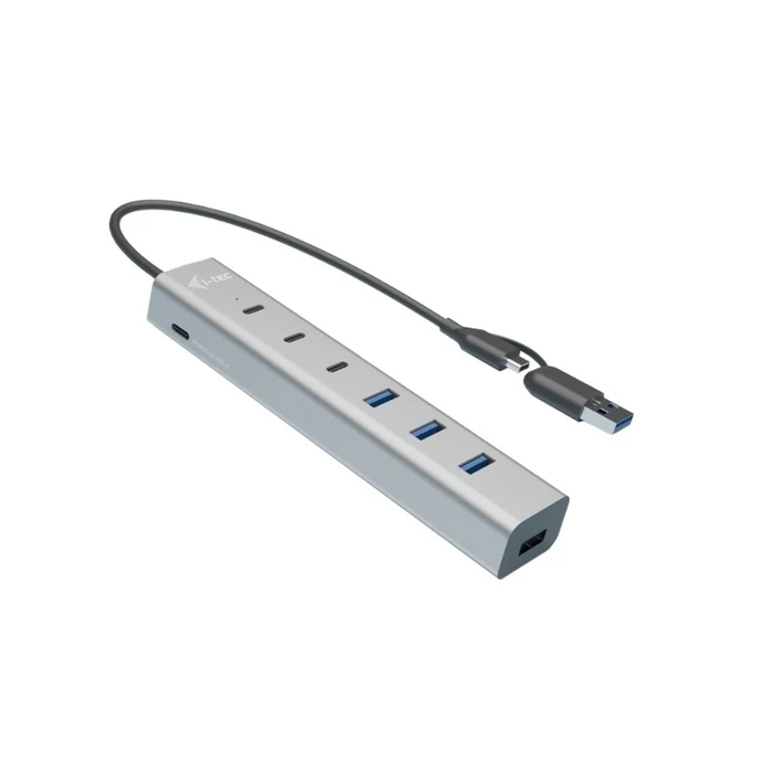 USB Hub i-tec USB-C/USB-A Charg ing Metal HUB 7 ports