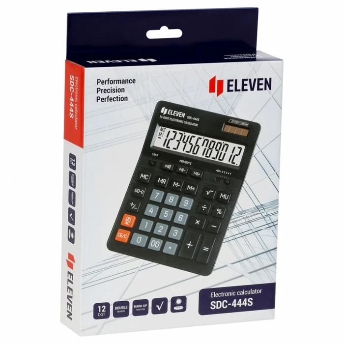 Αριθμομηχανή Eleven Office SDC444S Black