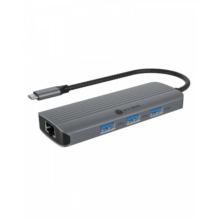 Docking Station Icy Box IB-DK4034a-CPD 6in1, HDMI,USB,PD,LAN