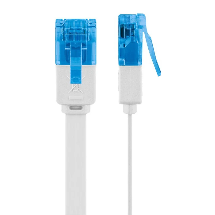 GOOBAY καλώδιο δικτύου Cat6a U/UTP flat 1m λευκό (96314)