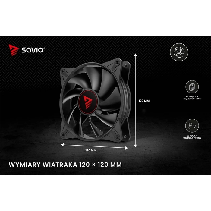 Case Fan 12cm Savio Fan BLADE 4-pin