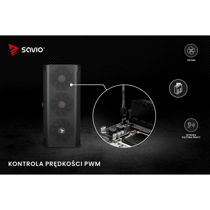 Case Fan 12cm Savio Fan BLADE 4-pin