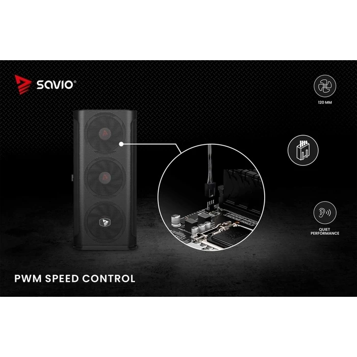 Case Fan 12cm Savio Fan BLADE 4-pin