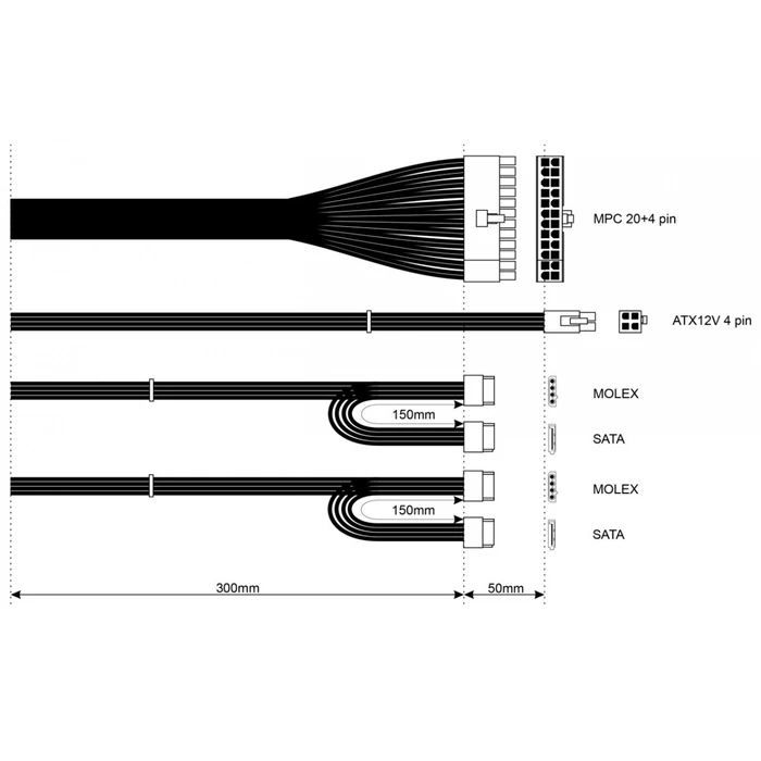 Τροφοδοτικό 300W Akyga TFX