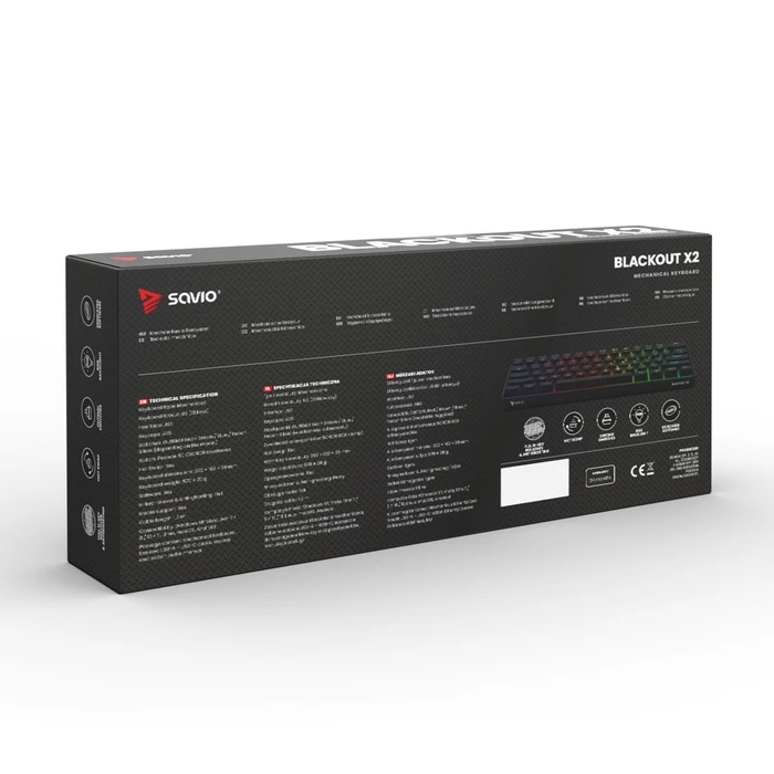 Gaming Πληκτρολόγιο Savio Blackout X2 RED