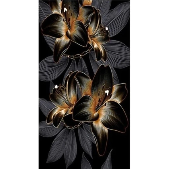 Παιδικές Χειροτεχνίες Norimpex Diamond Mosaic - Lilie Black and Gold