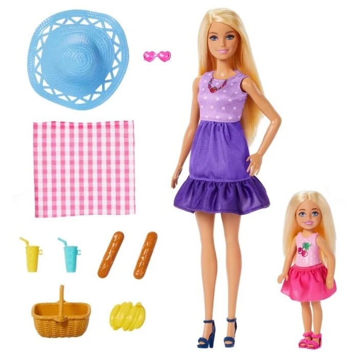 Κούκλα Mattel Lalka Barbie Sister's family and friends on a picnic
