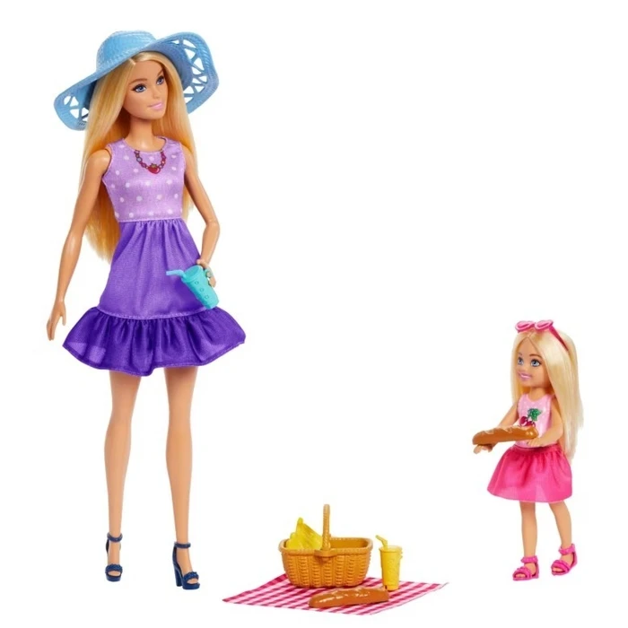Κούκλα Mattel Lalka Barbie Sister's family and friends on a picnic