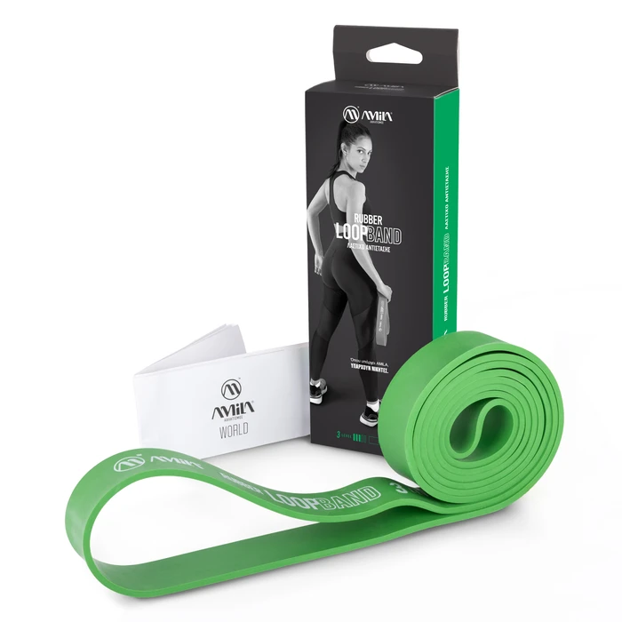 AMILA Rubber Loop Band Medium - Green