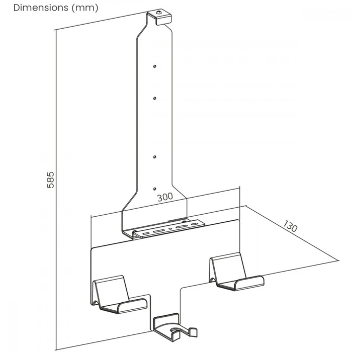 Βάση Maclean Wall mount stand for Playstation 5, RS181