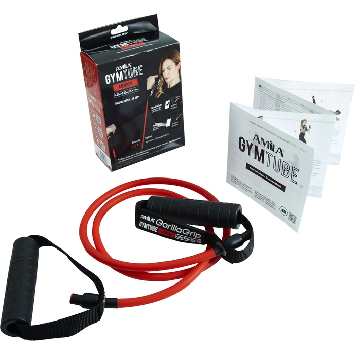 Λάστιχο Αντίστασης Amila GymTube Gorilla Grip Medium