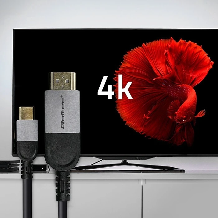Καλώδιο USB Qoltec USB-C to HDMI 4K Cable 60Hz 32AWG 2m