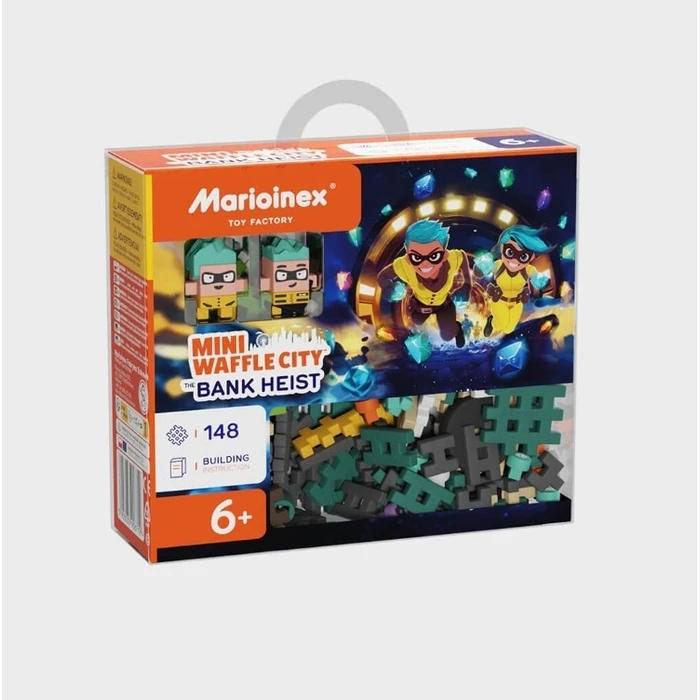 Τουβλάκια Marioinex Mini Waffle - Bank Robbery 148 Pieces