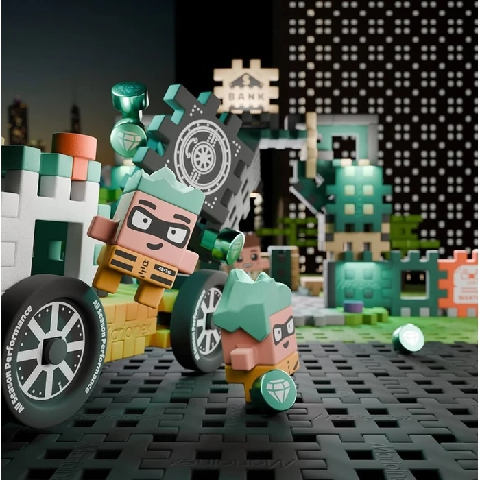 Τουβλάκια Marioinex Mini Waffle - Bank Robbery 148 Pieces