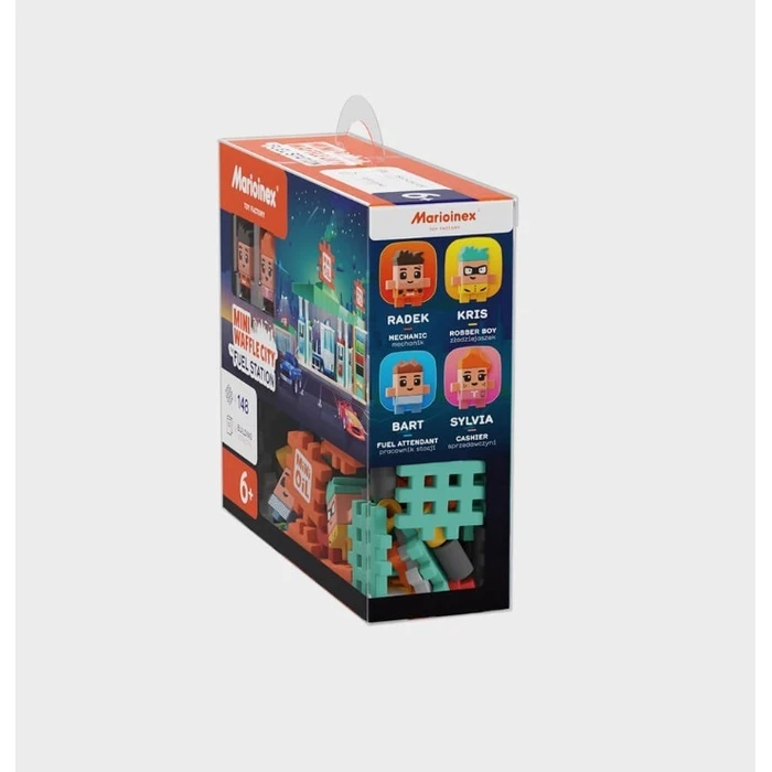 Παιχνίδι Κατασκευών Marioinex Mini Waffle - Gas station 148 pieces