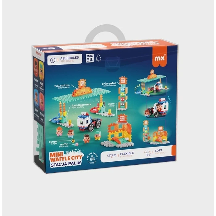 Παιχνίδι Κατασκευών Marioinex Mini Waffle - Gas station 148 pieces