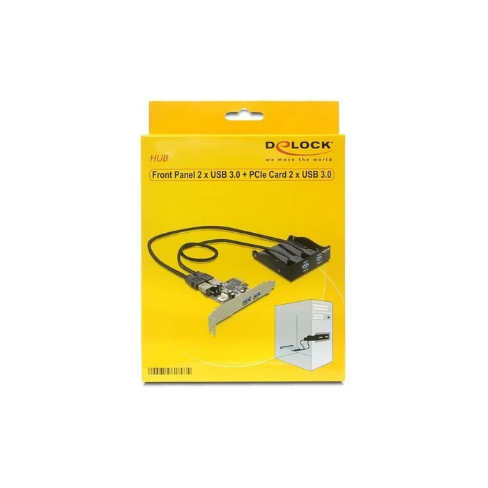 Front Panel 3,5" Delock 4xUSB 3.0 + PCIe Card