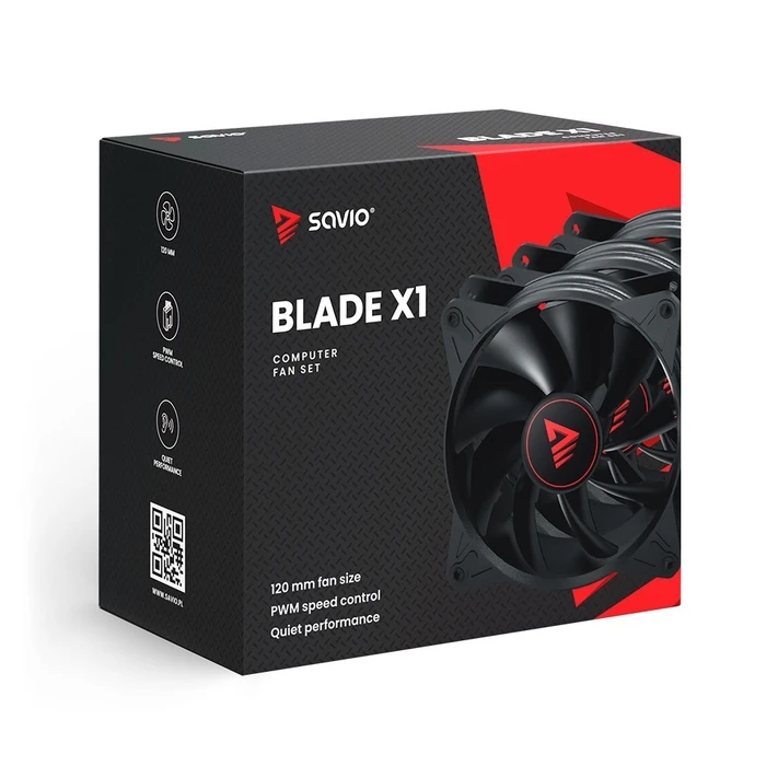Case Fan 12cm Savio FAN SET BLADE