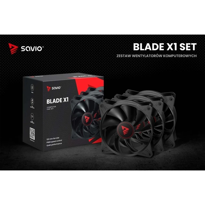 Case Fan 12cm Savio FAN SET BLADE