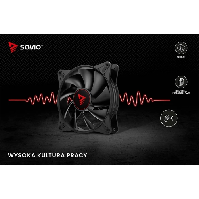 Case Fan 12cm Savio FAN SET BLADE