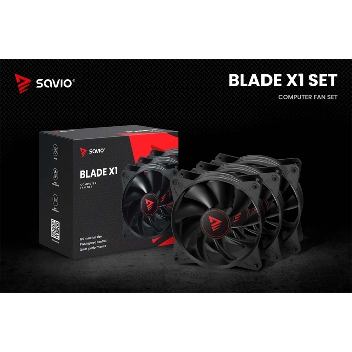 Case Fan 12cm Savio FAN SET BLADE