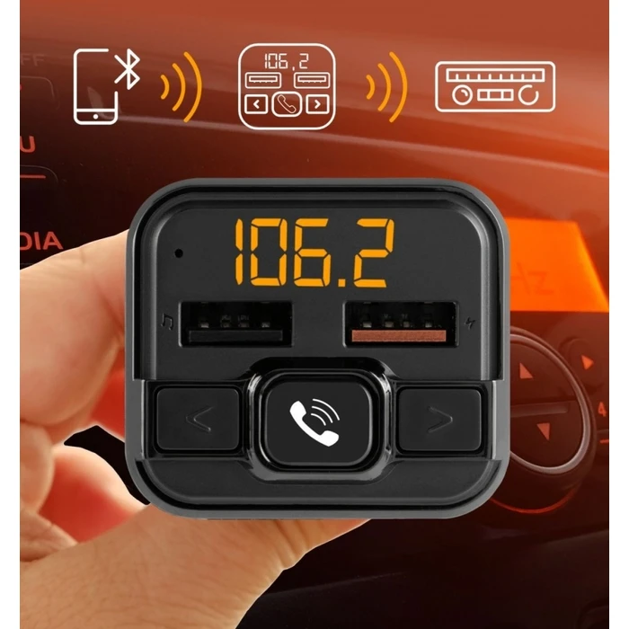 Φορτιστής FM Transmitter Αυτοκινήτου Hama with BT