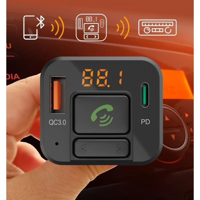 FM Transmitter Αυτοκινήτου Hama with BT