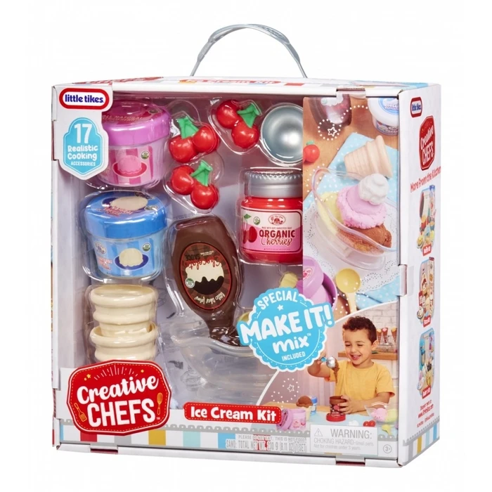 Παιχνίδι Μίμησης Little Tikes Ice Cream Kit Creative Chefs + 17 accessories