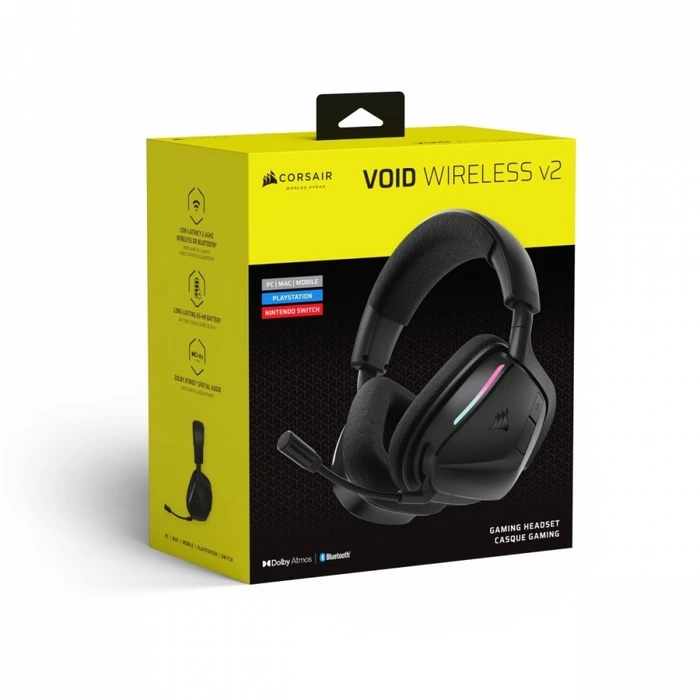 Gaming Headset Corsair Headset Void Wireless 2.0 Carbon