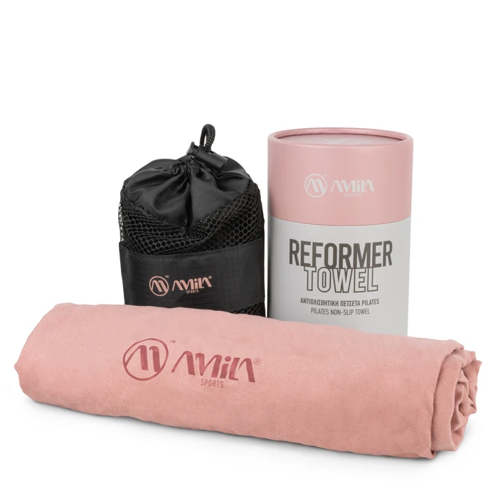 AMILA Pilates Antislip Reformer Towel Trinity - Rose Pink