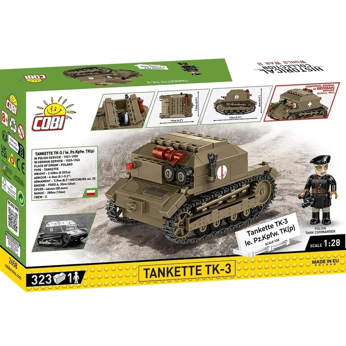 Τουβλάκια Cobi Blocks Tankette TK-3 323 blocks