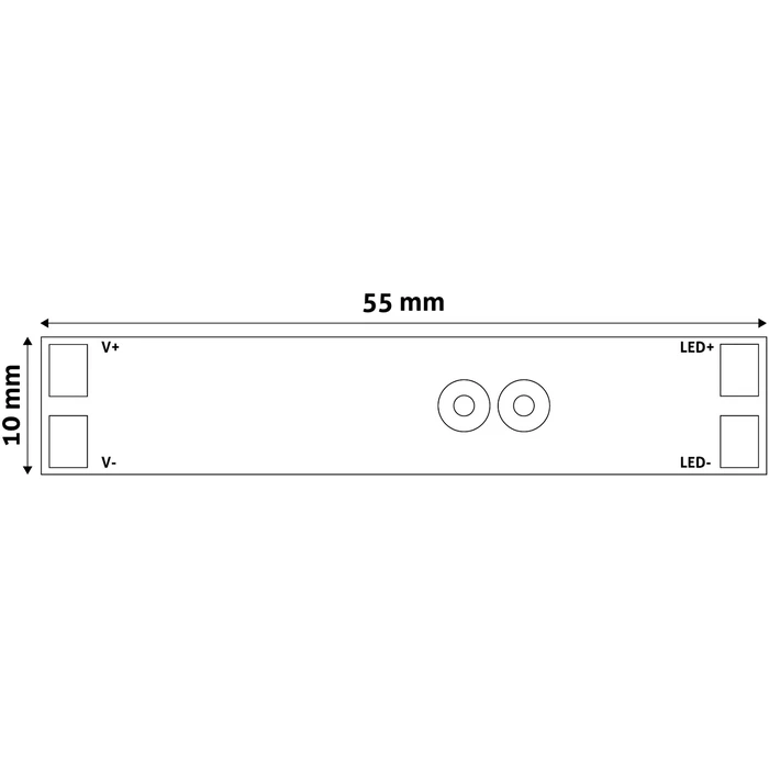 Ελεγκτής LED Avide 12V 96W Προφίλ Αλουμινίου Μίνι με Αισθητήρα Υπερύθρων