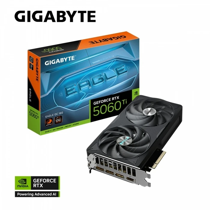 Κάρτα Γραφικών Gigabyte GeForce RTX 5060 Ti EAGLE OC 16 G 128BIT GDDR7 HDMI/3DP
