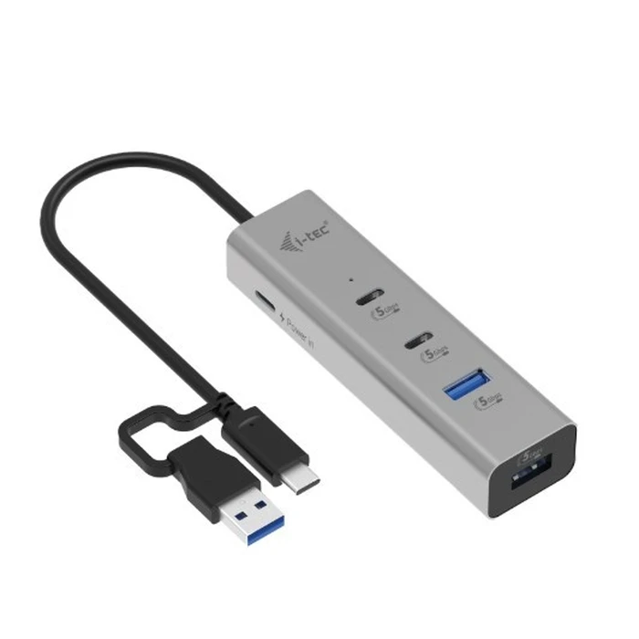 USB Hub i-tec Universal Charging Metal 2xUSB-C/2xUSB-A PD 85W