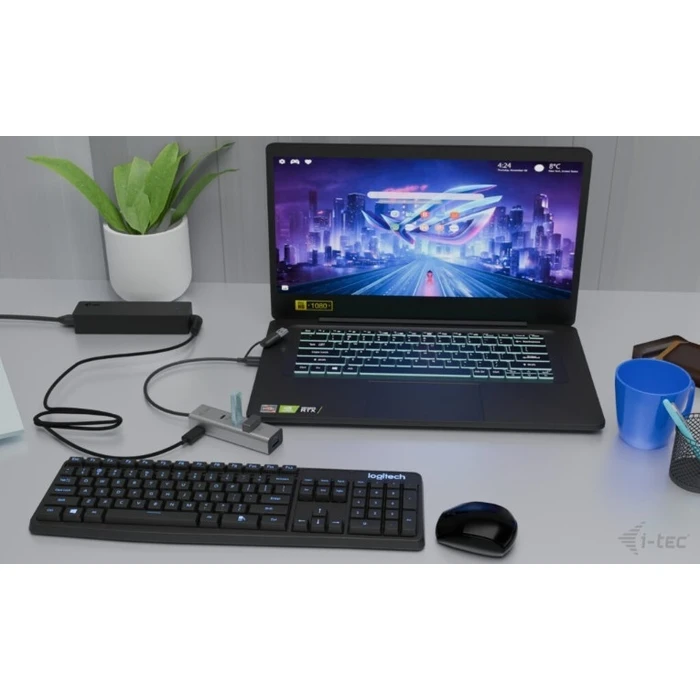 USB Hub i-tec Universal Charging Metal 2xUSB-C/2xUSB-A PD 85W