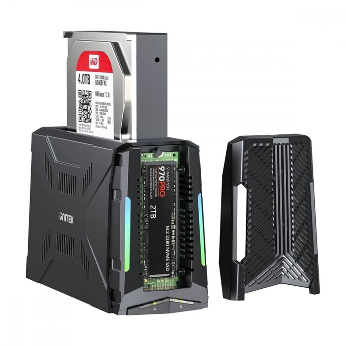 Θήκη για Σκληρό Δίσκο Unitek Disc Clone Station 4xM.2 SSD, USB4; S1243BGY01-E