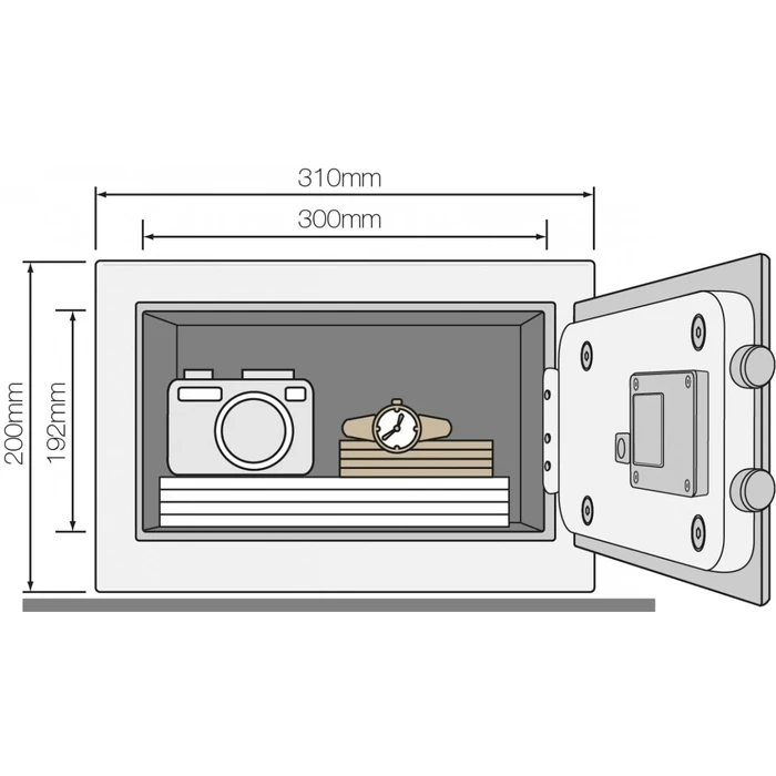 Χρηματοκιβώτιο Yale Basic safe YEC compact with alarm