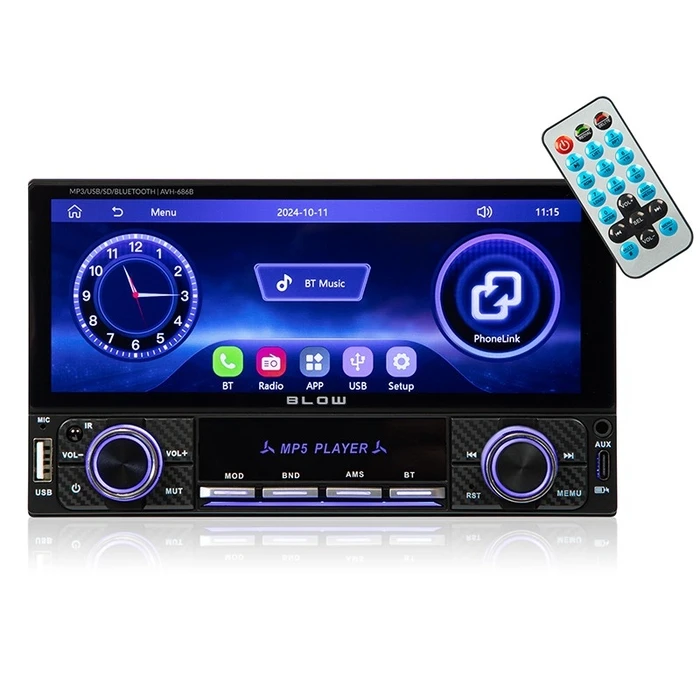 Ηχοσύστημα Αυτοκινήτου Blow AVH-686B 2DIN 7 inches RDS MP3 SD/Bluetooth