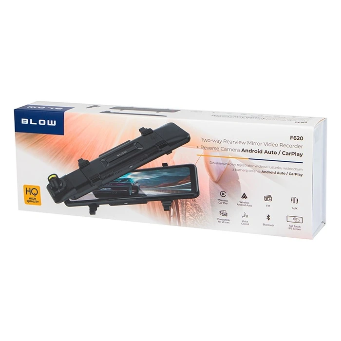 Κάμερα Αυτοκινήτου Blow BlackBOX DVR F620 Carplay Android recorder + rear camera