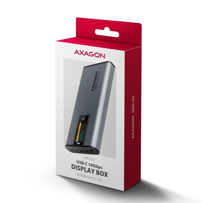 Θήκη για Σκληρό Δίσκο Axagon EEM2-SD2 SSD USB3.2 Gen2 M.2 NVMe/SA