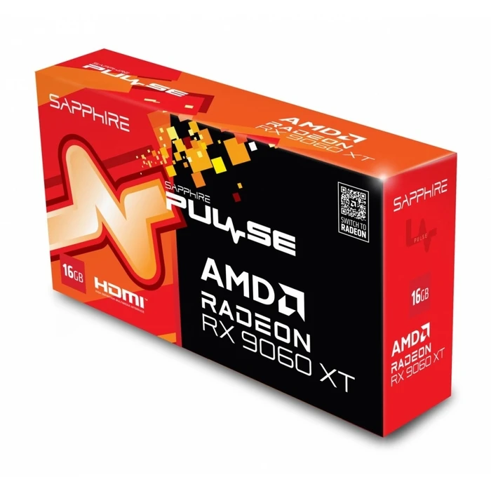 Κάρτα Γραφικών Sapphire Radeon RX 9060 XT PULSE 16GB GDDR6 128bit DP/2HDMI