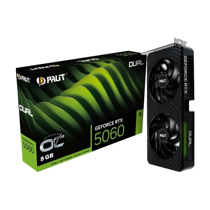 Κάρτα Γραφικών Palit GeForce RTX 5060 Dual OC 8GB GDDR7 128bit 3DP/HDMI
