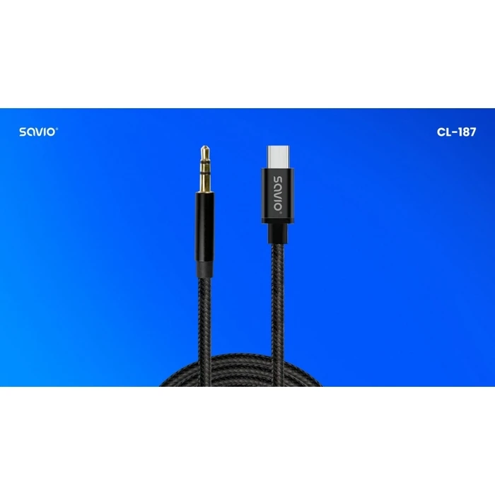 Καλώδιο USB Savio USB-C to mini-Jack cable
