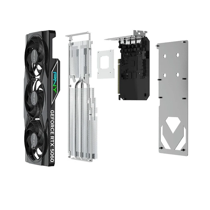 Κάρτα Γραφικών PNY GeForce RTX 5060 OC 8GB RGB VCG50608TFXXPB1-O