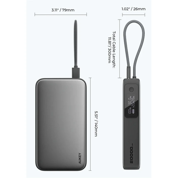 Power Bank Aukey PB-Y48 20000mAh 130W 4xUSB PPS
