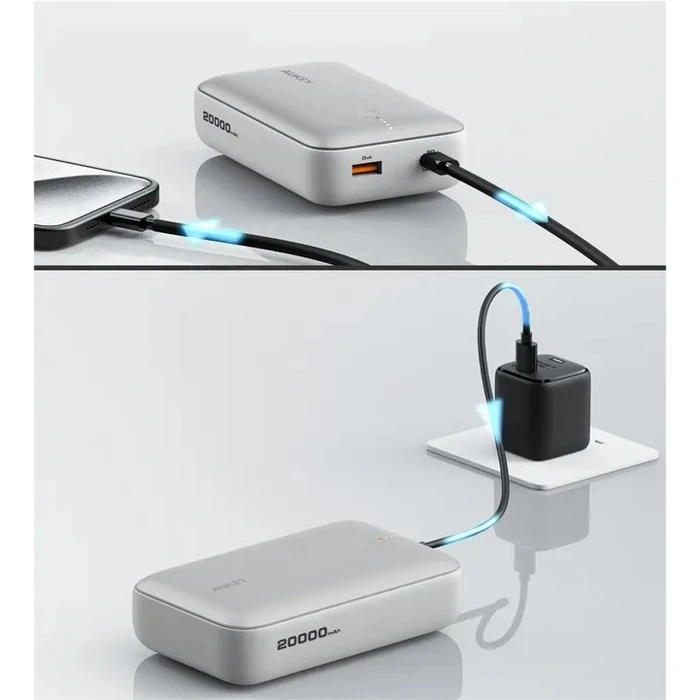 Power Bank Aukey PB-Y57 Frozen Whi te Mini 2000