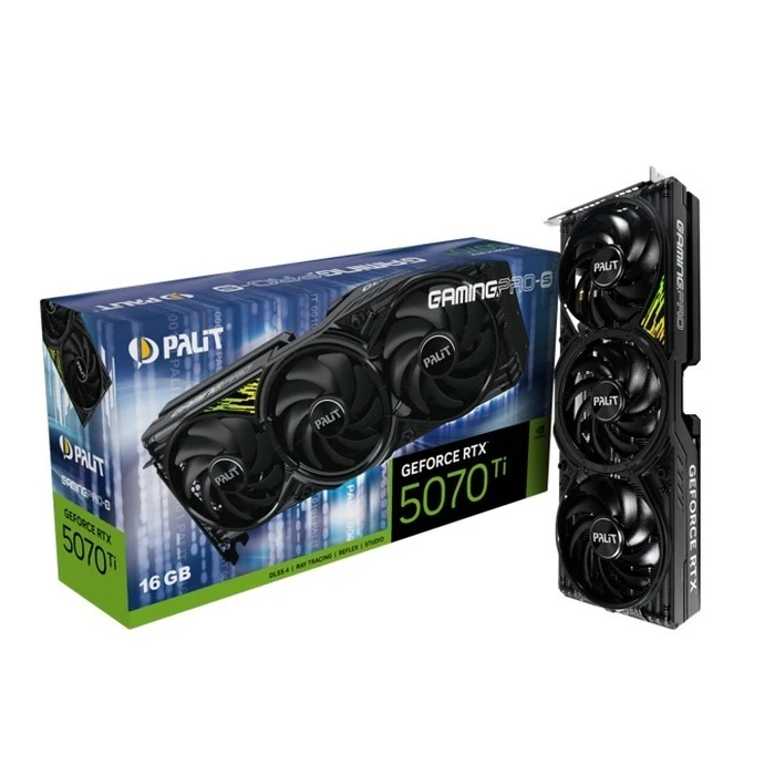 Κάρτα Γραφικών Palit GeForce RTX 5070 Ti Gaming PRO-S 16GB GDDR7 256bit 3DP/HDMI