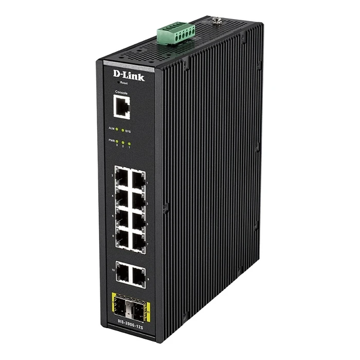 Network Switch D-Link Dis-200G-12S Industrial 10 X 100/1000, 2Xsfp