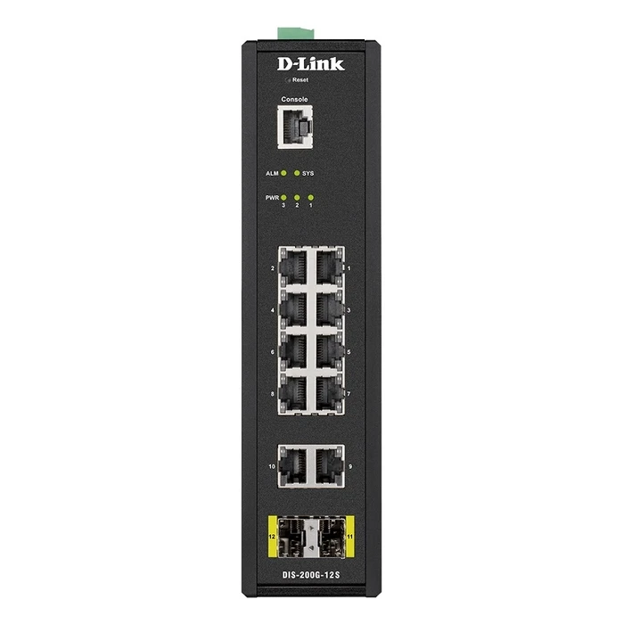 Network Switch D-Link Dis-200G-12S Industrial 10 X 100/1000, 2Xsfp